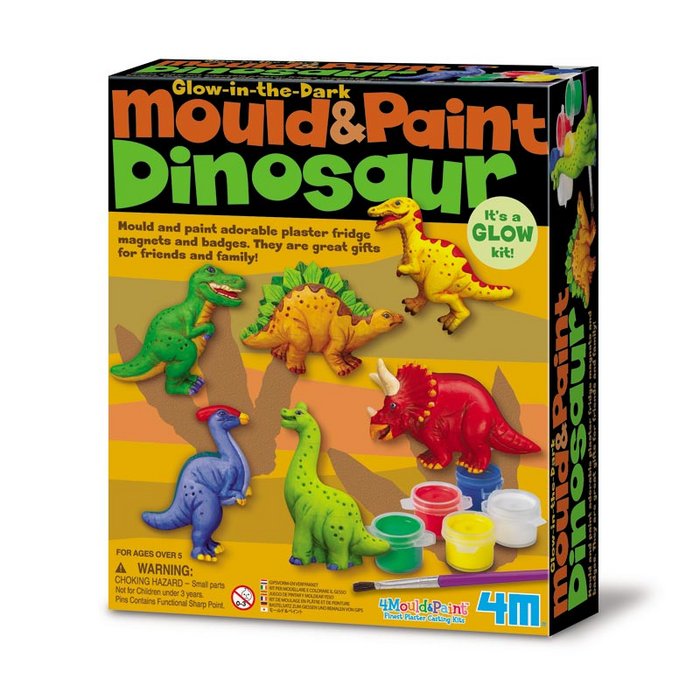 Juego 4m mould & paint dinosaur