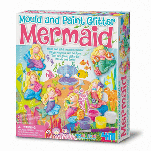 Juego 4m mould & paint glitter mermaid