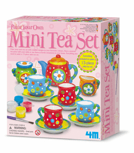 Juego 4m paint your own mini tea set