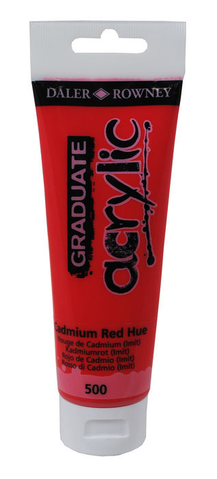 Pintura acrilica graduate 120ml cadmium rojo hue
