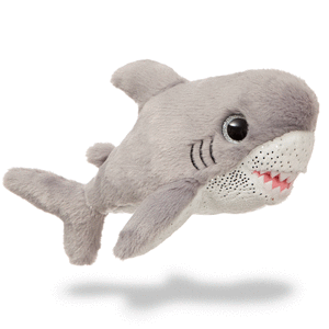 Peluche tiburon gris 18 cm