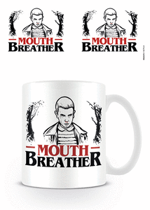 Taza stranger things mouth breather