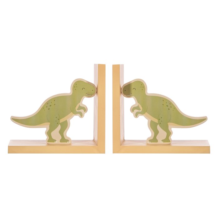 Sujetalibros 2 piezas t-rex dinosaurio