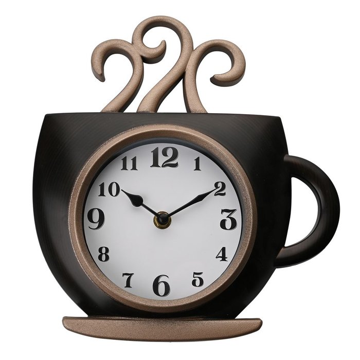 Reloj pared con forma de taza de cafe hometime 10 pulgadas