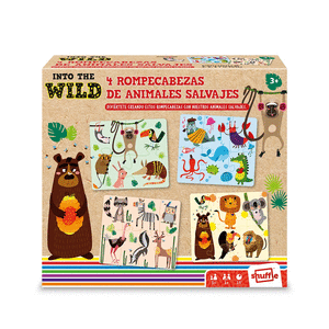 Puzzles infantiles de animales 6 piezas