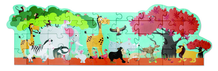 Puzzle de suelo 36 piezas safari