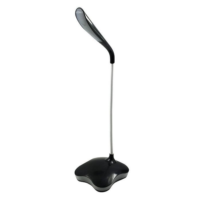 Lampara led de mesa platinet 4,5w flexible+luz noche negro