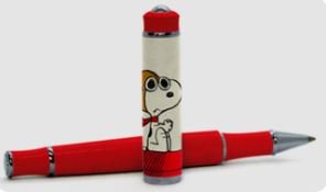 Boligrafo roller snoopy rojo - 3