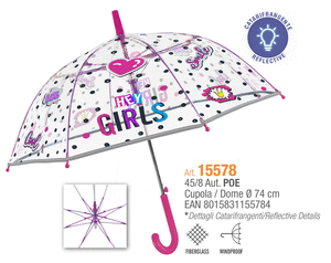 Paraguas niÑa 45/8 automatico poe girls