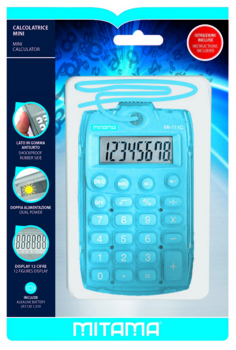 Calculadora mitama mini 10 digitos colores surtidos
