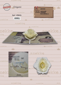 Postal 3d origami anekke flor