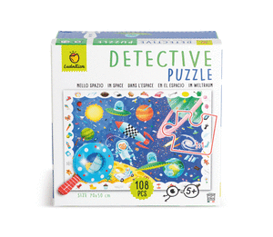 Puzzle baby detective 108 pcs - en el espacio