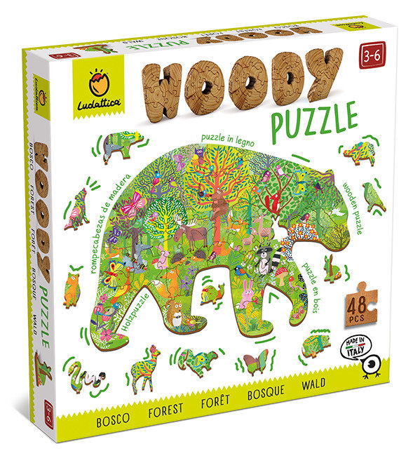 Juego ludattica woody puzzle - bosque