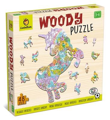 Juego ludattica woody puzzle - paisaje fantastico