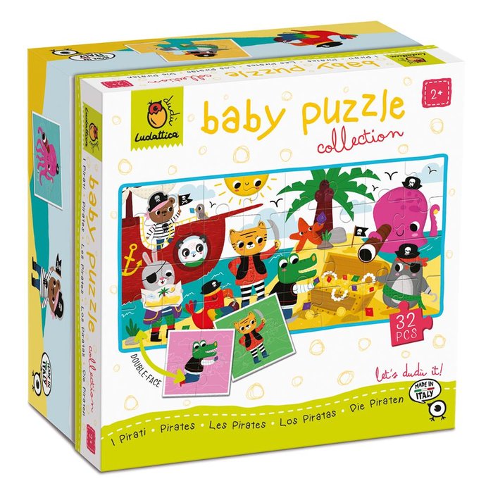 Juego dudu baby puzzle 32 piezas - piratas