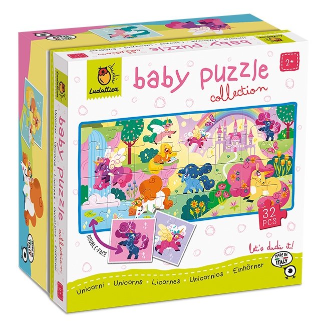 Juego dudu baby puzzle 32 piezas- unicornios