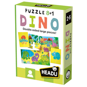 Puzzle headu 8 + 1 dinosaurs