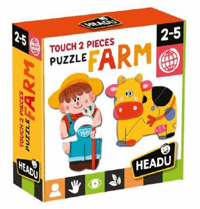 Juego educativo puzle tactiles granja