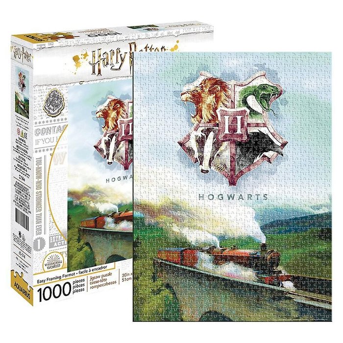 Puzzle 1000 piezas harry potter hogwarts express & escudo