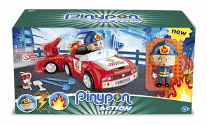 Pinypon action super bombero con vehiculo