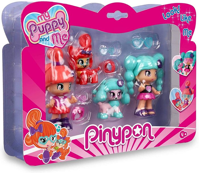 Pinypon my puppy and me pack doble figuras
