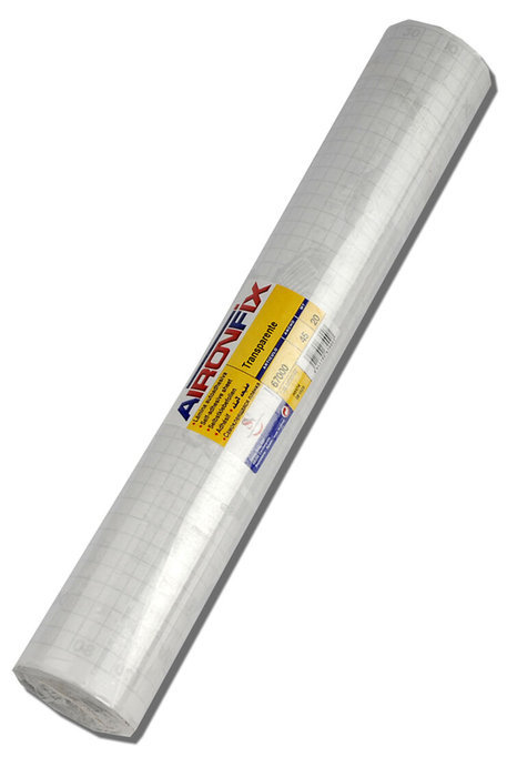 Rollo airon fix 0,45x20m transparente brillo
