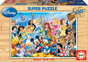 Puzzle 100 piezas el maravilloso mundo de disney