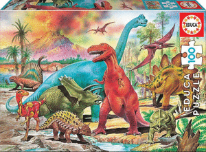 Puzzle 100 piezas dinosaurios