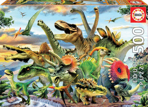 Puzzle educa 500 piezas dinosaurios