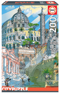 Puzzle educa 200 piezas roma citypuzze