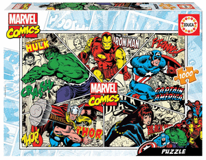 Puzzle educa 1000 piezas marvel comics