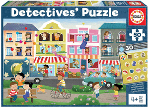 Puzzle educa 50 piezas ciudad detectives