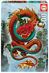 Puzzle educa 500 piezas el dragon de buena fortuna vincent h