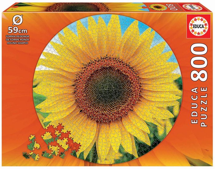 Puzzle educa circular 800 girasol - Papelería y Librería Punto e a Parte