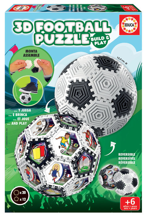 Puzzle educa 3d futbol