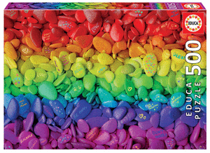 Puzzle educa 500 piezas piedras de colores