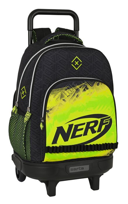 Mochila gde. c/ruedas compact extra. nerf neon - Papelería Librería El Cole