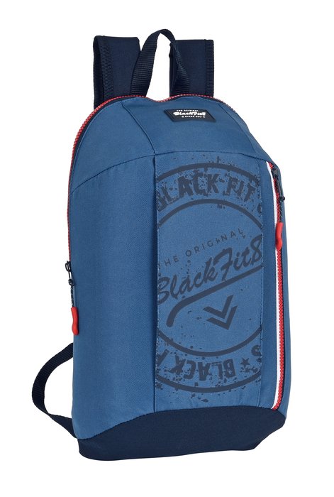Mini mochila con cremallera vertical reciclado blackfit8 sta