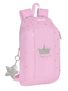 Mini mochila con cremallera vertical moos magic girls