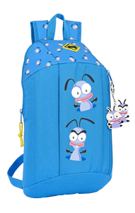 Mini mochila con cremallera vertical el hormiguero azul