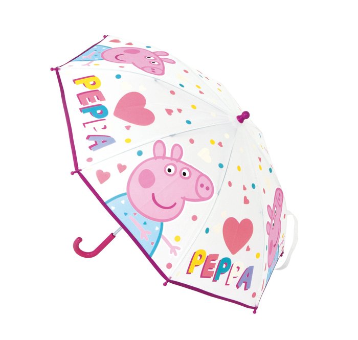 Paraguas manual 46 cm peppa pig having fun