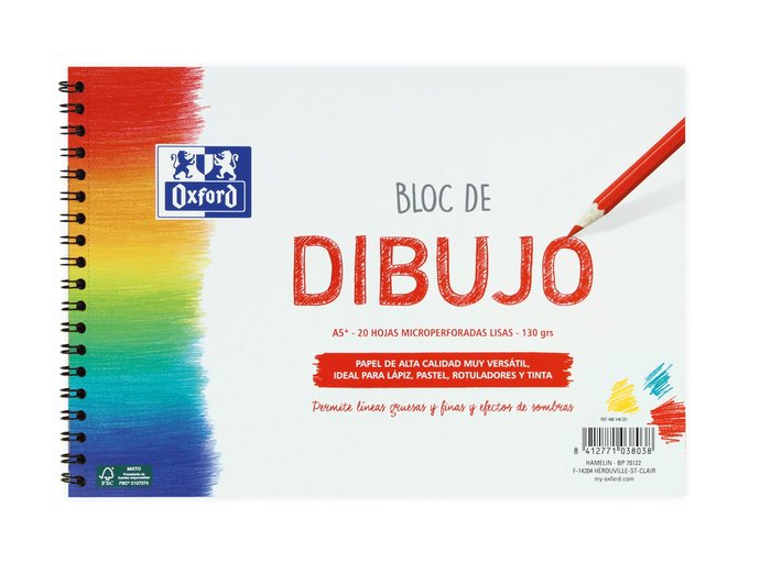 Bloc Dibujo Fº 20 h Liso 130 g