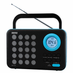 Radio daewoo digital drp-120bl negro azul