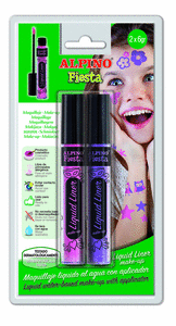 Maquillaje liquida liner rosa & lila 6 gr blister 2 unidades