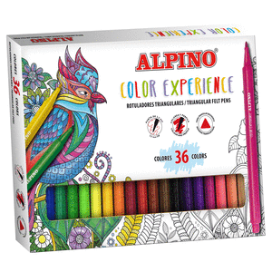 Rotulador alpino color experience 36 colores surtidos