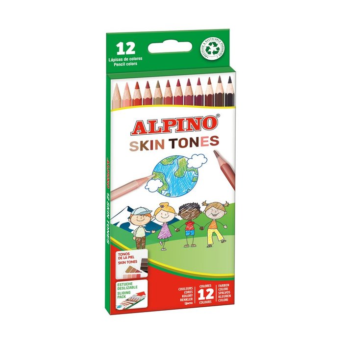 Lápices Alpino colores estuche (12 unidades)