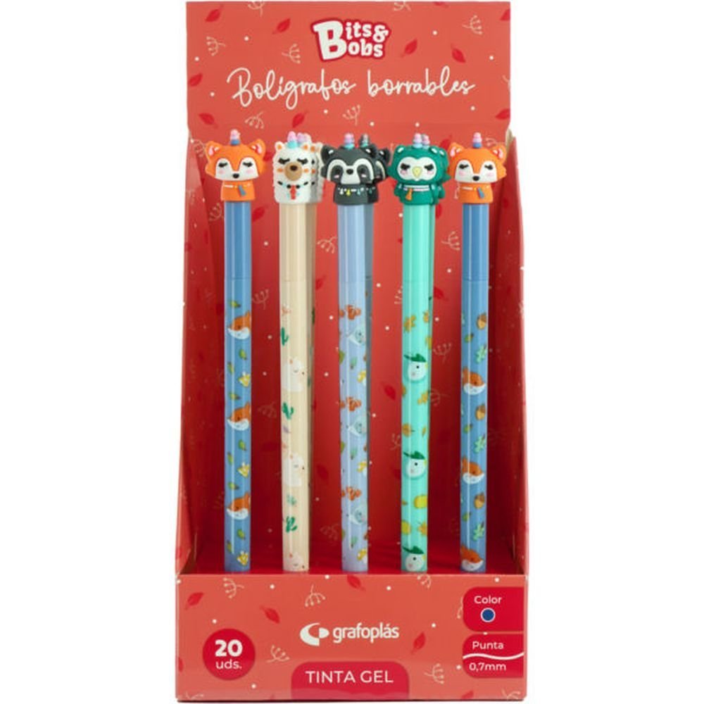 Legami - Juego de 5 bolígrafos de gel borrables con tinta termosensible de borrado