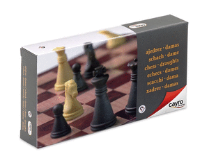 Juego de mesa ajedrez damas magnetico pequeÑo