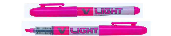 Marcador pilot fluorescente v-ll tinta liquida rosa 1 ud
