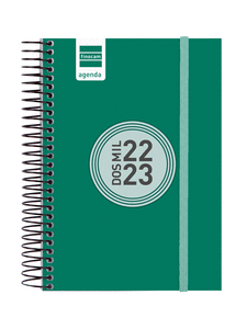 Agenda escolar 2022-2023 espir color e8 dp verde